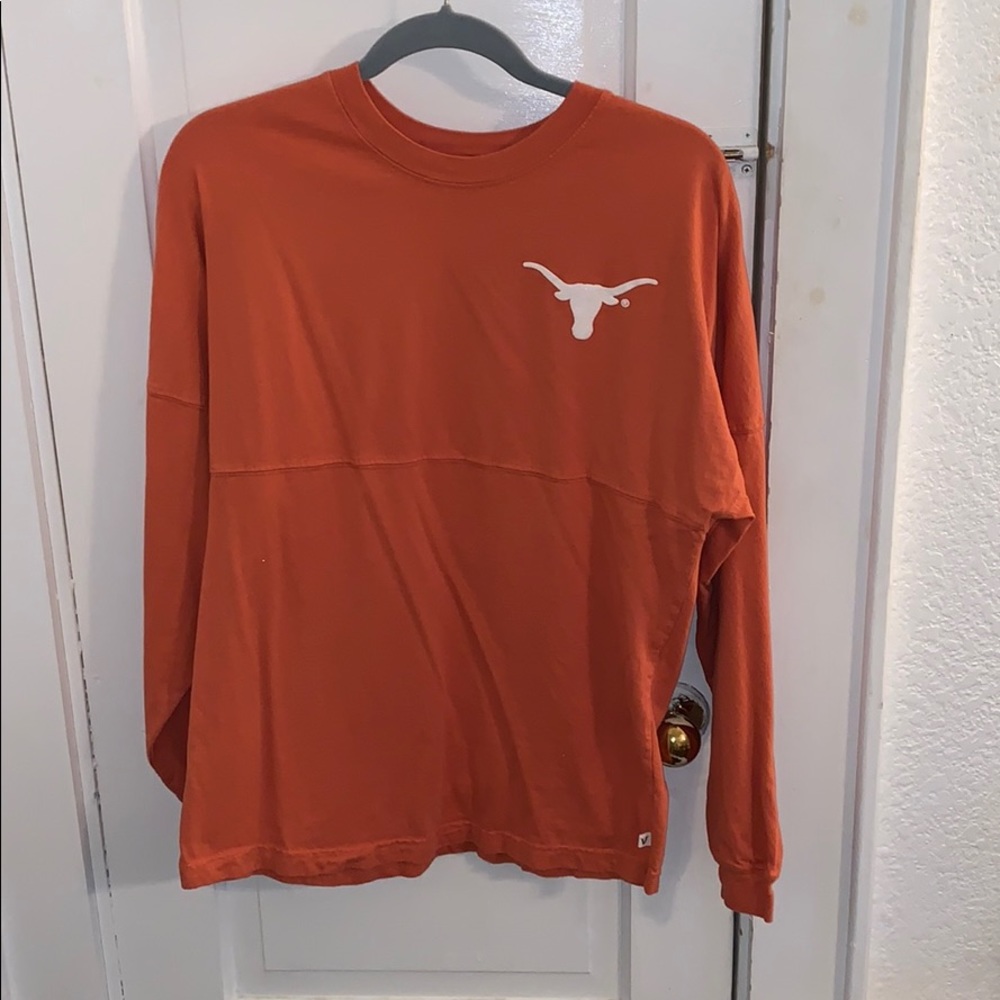 Oversized longhorn long-sleeve shirt
